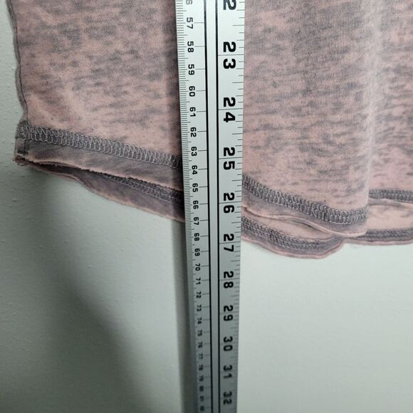 y2k pink black burnout cyber grunge MySpace thin cross wings top small - Picture 6 of 8